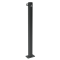 Ornamental bollard | Series 4074B | � 76 mm | stationary, to be fixed by plugswith base plate 100 x 150 mm | without lock | with 1 eyelet